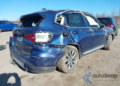 2019 BMW X3 xDrive30I z USA, uszkodzony, nr VIN 5UXTR9C53KLE16609